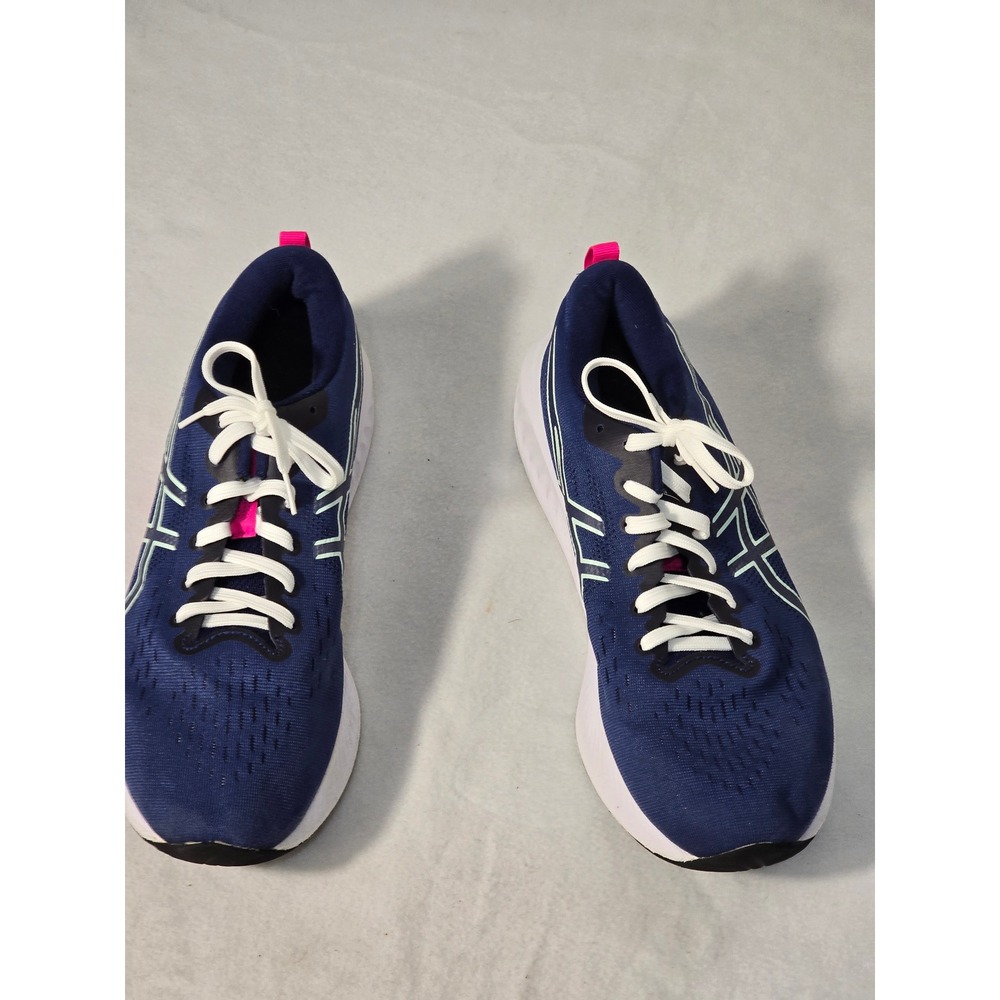 Asics Gel-Excite 11 Womens Size 9 Navy Blue Pink Running Shoes Sneakers lo